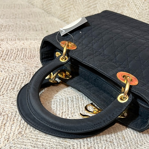 ✅Lady Dior Cannage Quilted Nylon Handbag✅ - Picture 6 of 17